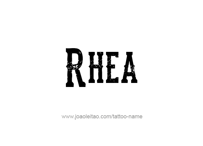 Tattoo Design Mythology Name Rhea   