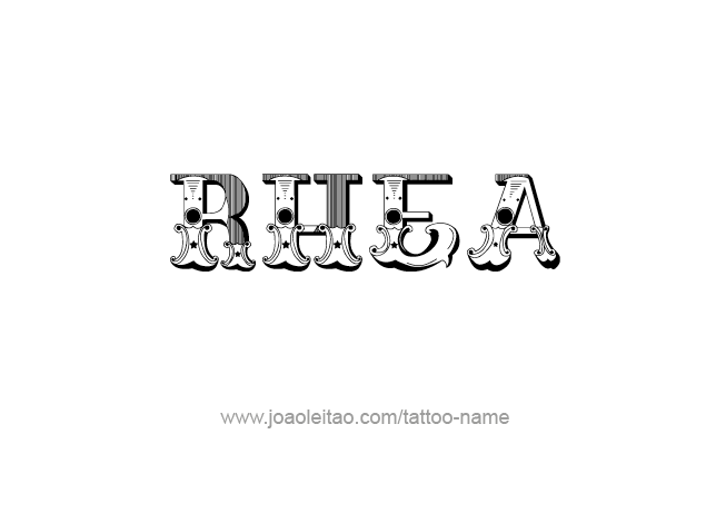 Tattoo Design Mythology Name Rhea   