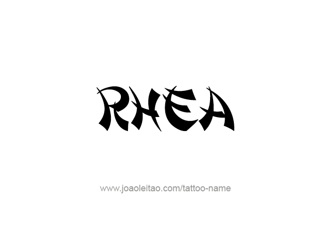 Tattoo Design Mythology Name Rhea