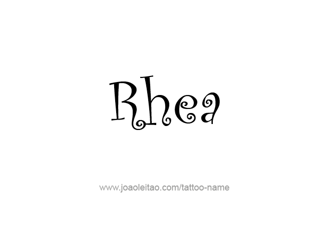 Tattoo Design Mythology Name Rhea   