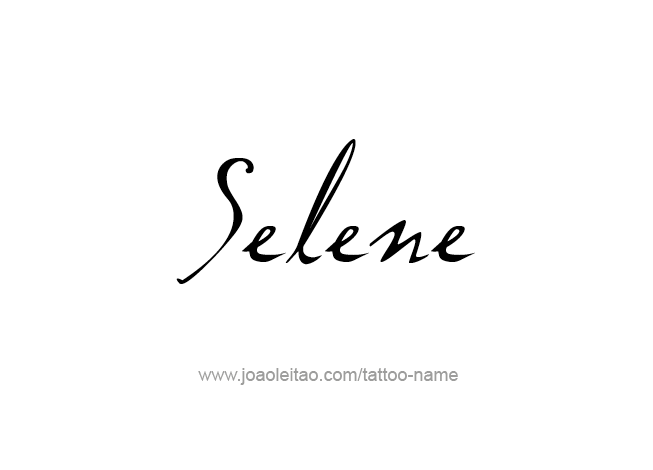 Tattoo Design Mythology Name Selene   