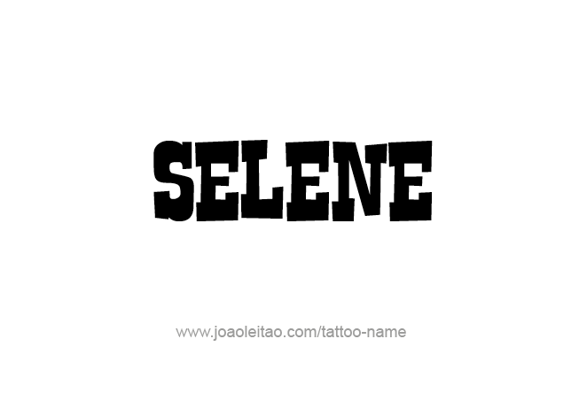 Tattoo Design Mythology Name Selene   