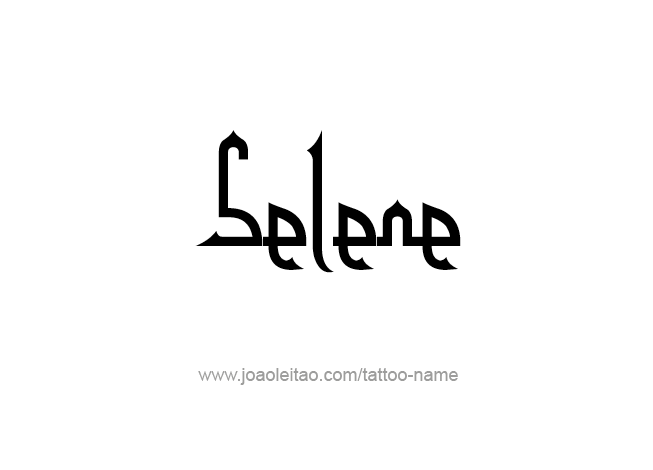 Tattoo Design Mythology Name Selene   