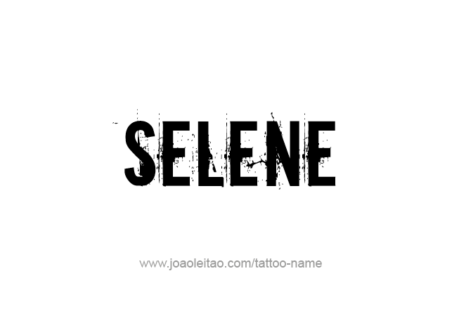 Tattoo Design Mythology Name Selene   