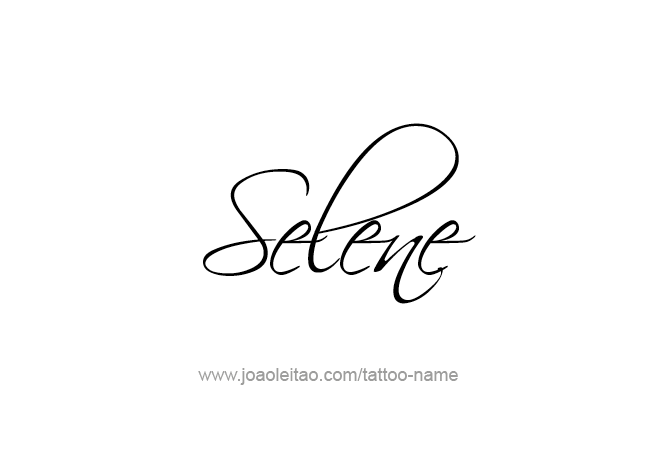 Tattoo Design Mythology Name Selene   