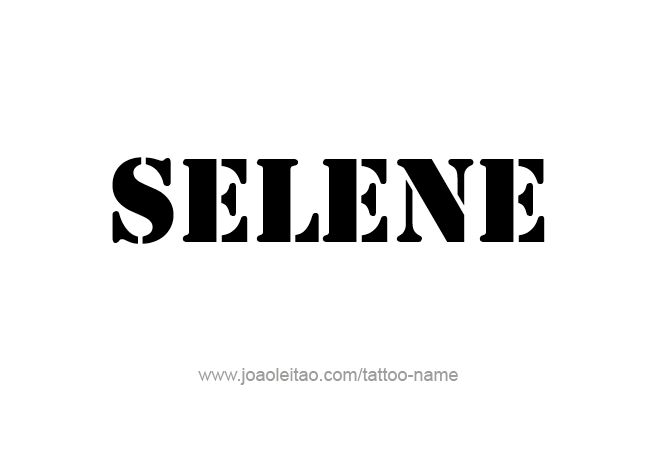 Tattoo Design Mythology Name Selene   