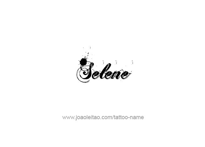 Tattoo Design Mythology Name Selene   