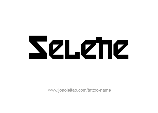 Tattoo Design Mythology Name Selene   