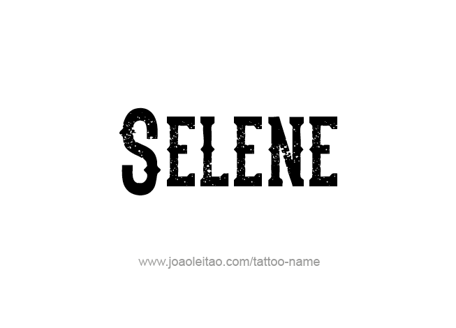 Tattoo Design Mythology Name Selene   