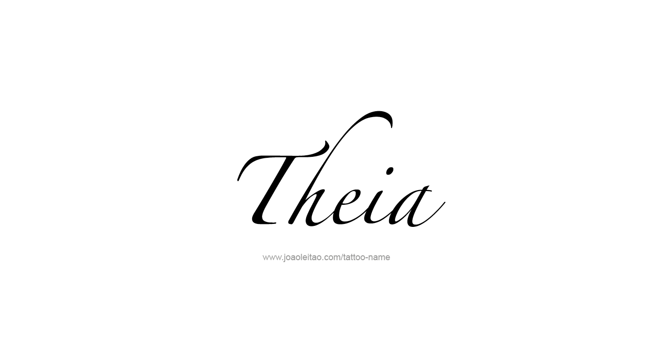 Tattoo Design Mythology Name Theia   