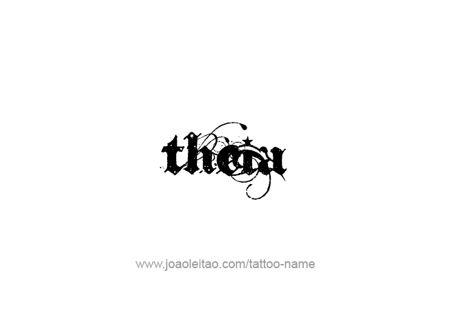 Tattoo Design Mythology Name Theia   