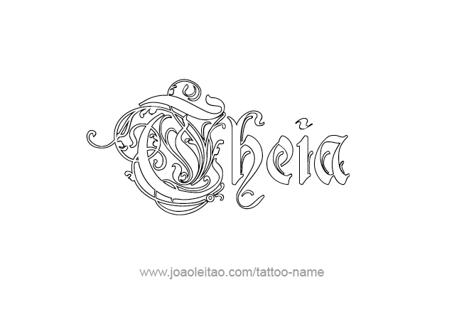 Tattoo Design Mythology Name Theia   