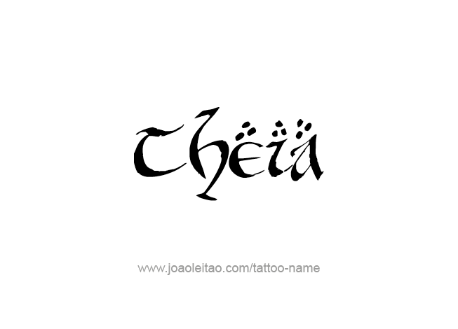 Tattoo Design Mythology Name Theia   