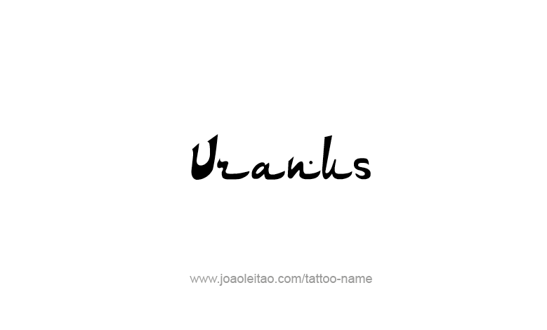 Tattoo Design Mythology Name Uranus   