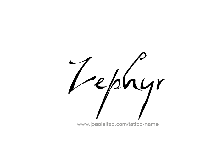 Tattoo Design Mythology Name Zephyr   