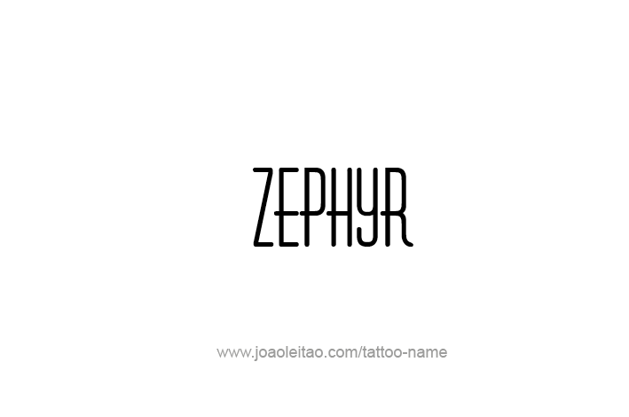 Tattoo Design Mythology Name Zephyr   