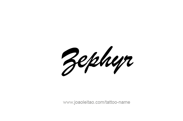 Tattoo Design Mythology Name Zephyr   