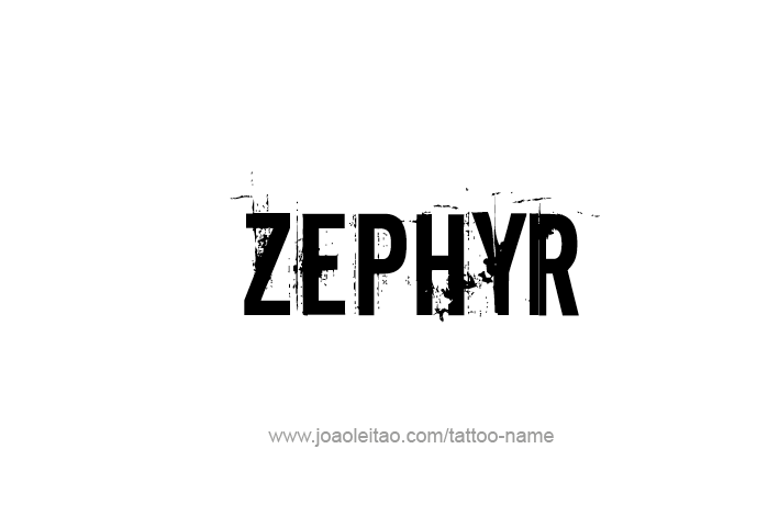 Tattoo Design Mythology Name Zephyr   