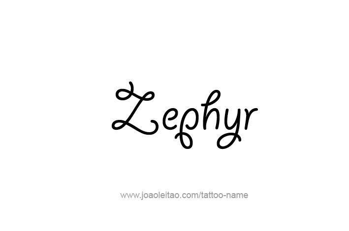 Tattoo Design Mythology Name Zephyr   