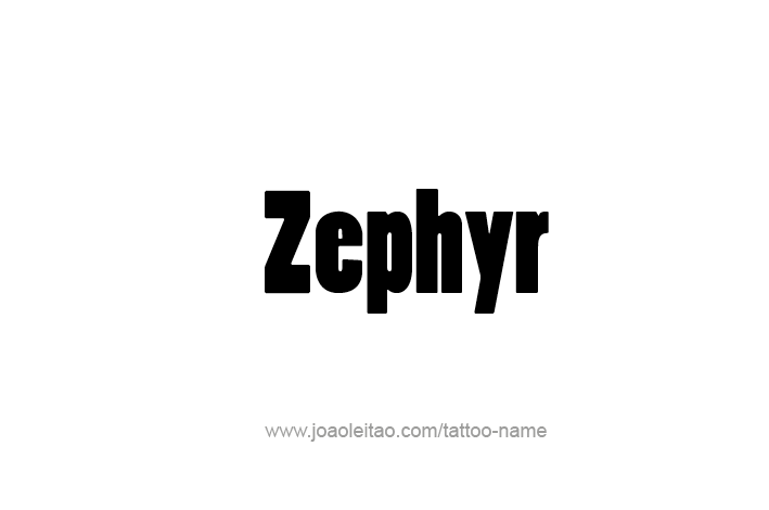 Tattoo Design Mythology Name Zephyr   