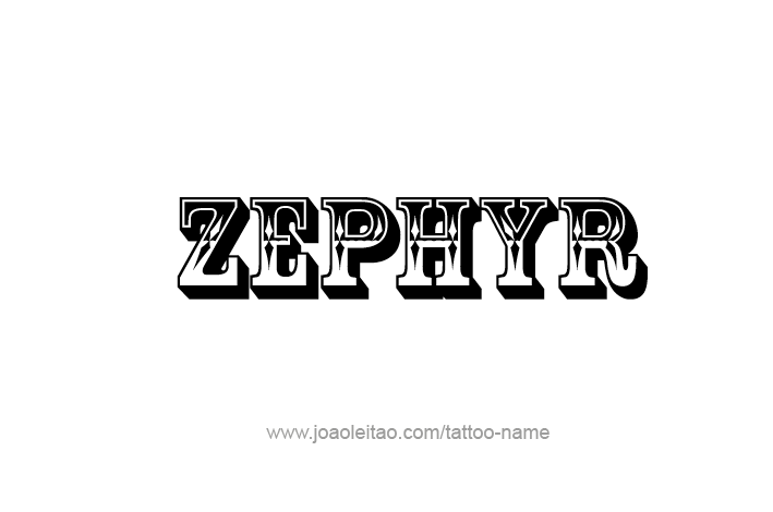 Tattoo Design Mythology Name Zephyr   