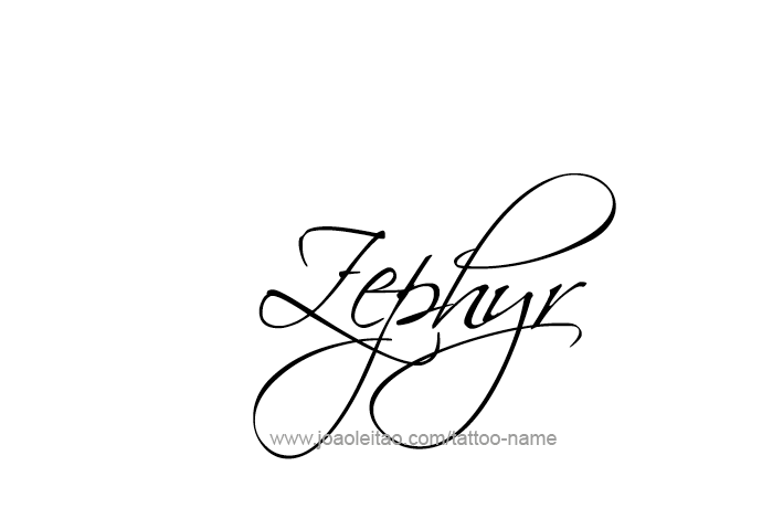 Tattoo Design Mythology Name Zephyr   