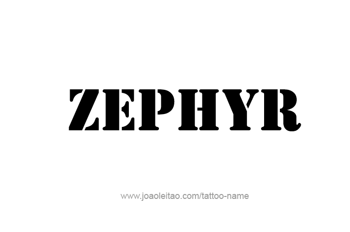 Tattoo Design Mythology Name Zephyr   