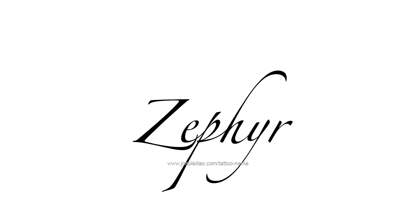 Tattoo Design Mythology Name Zephyr   