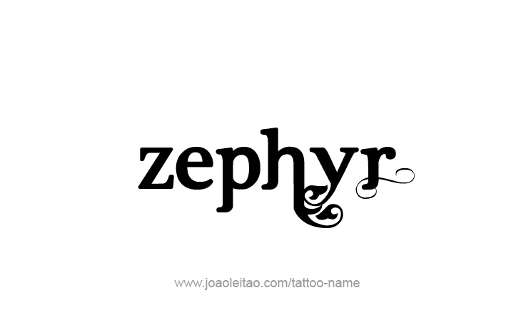 Tattoo Design Mythology Name Zephyr   