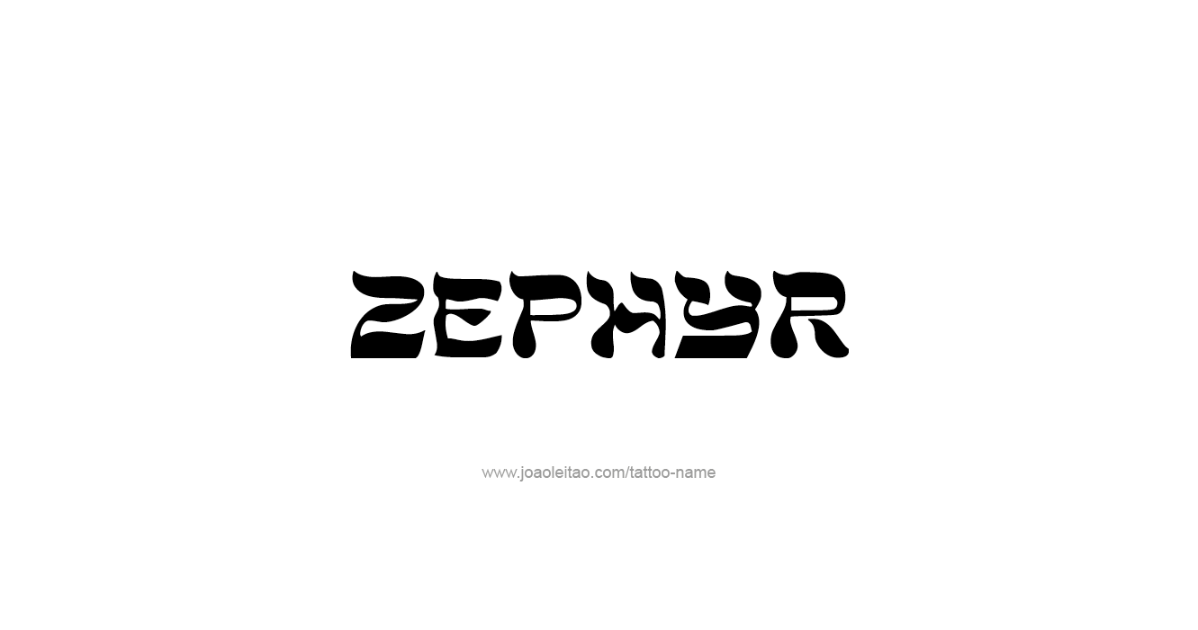 Tattoo Design Mythology Name Zephyr   