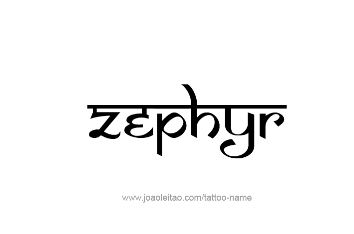 Tattoo Design Mythology Name Zephyr   