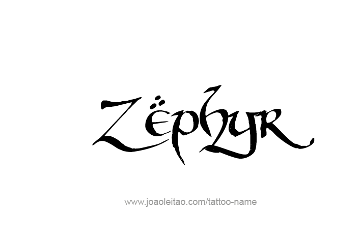 Tattoo Design Mythology Name Zephyr   