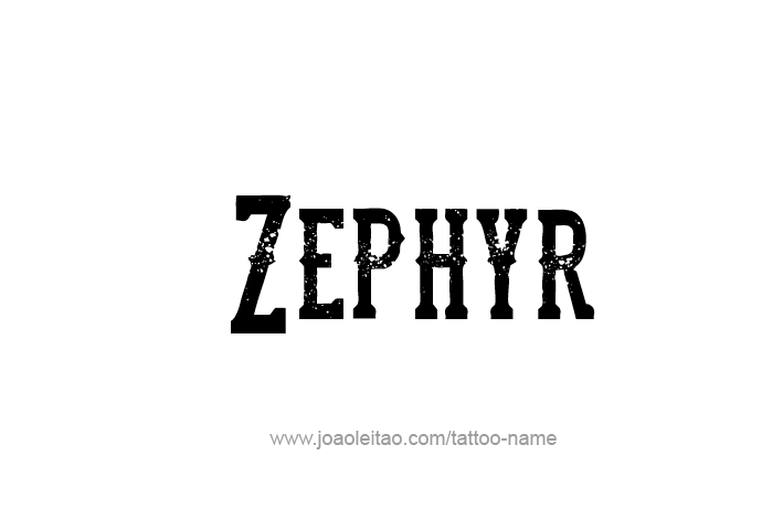 Tattoo Design Mythology Name Zephyr   