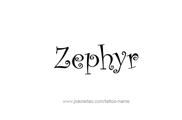 Tattoo Design Mythology Name Zephyr   