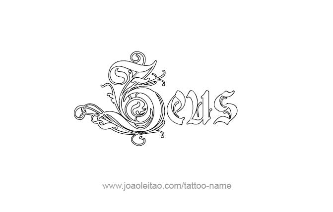 Tattoo Design Mythology Name Zeus   