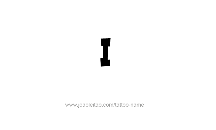 Tattoo Design Roman Numeral I (1)