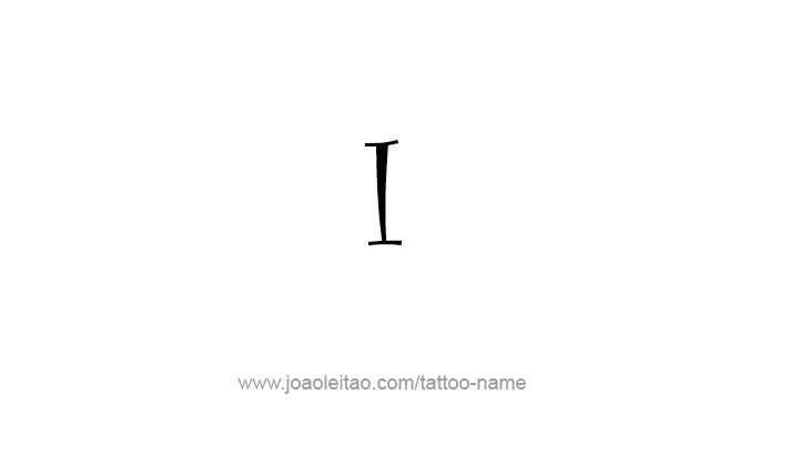 Tattoo Design Roman Numeral I (1)