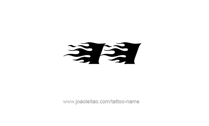 Tattoo Design Roman Numeral II (2)