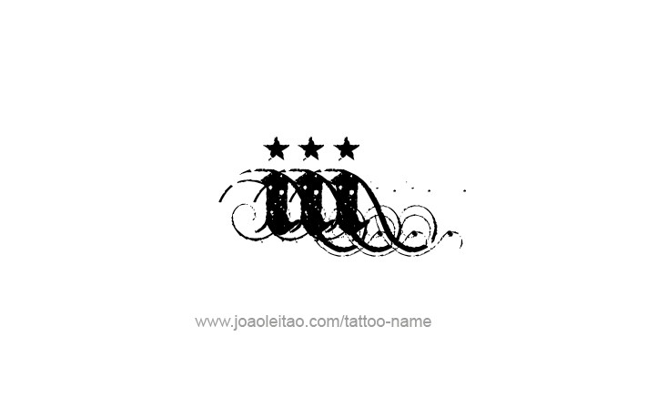 Tattoo Design Roman Numeral III (3)