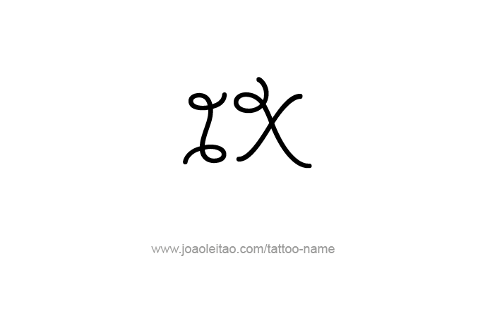 Tattoo Design Roman Numeral IX (9)