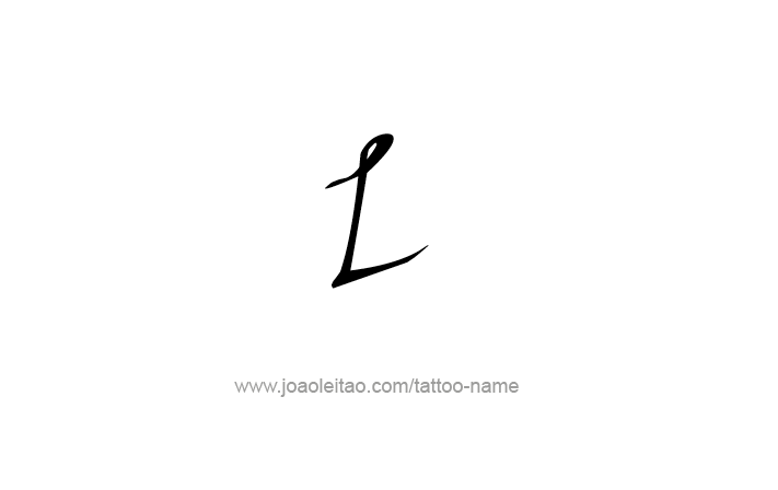 L (50) Roman Numeral Tattoo Designs - Tattoos with Names