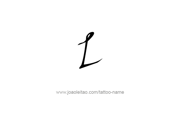 Tattoo Design Roman Numeral L (50)