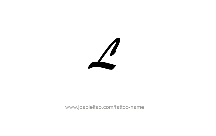 Tattoo Design Roman Numeral L (50)