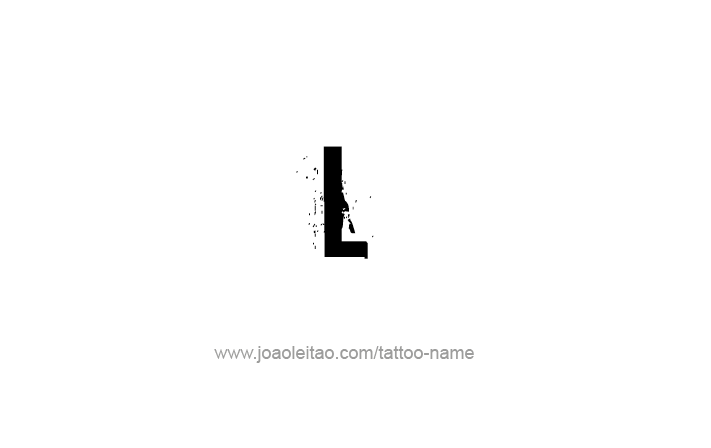 Tattoo Design Roman Numeral L (50)