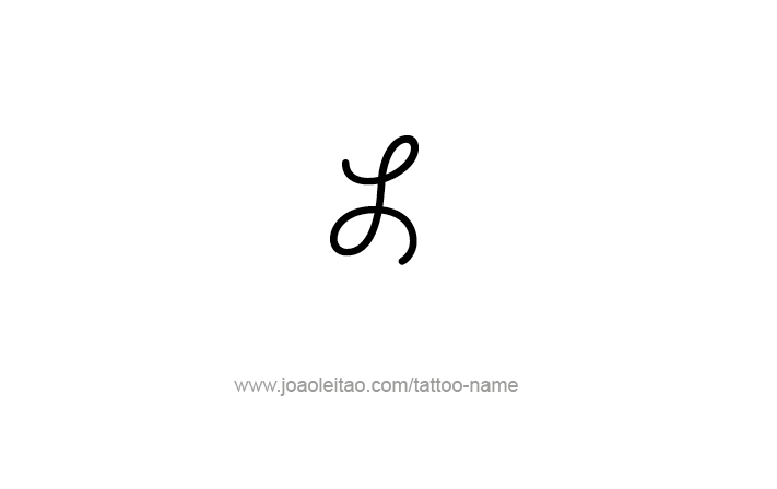 Tattoo Design Roman Numeral L (50)