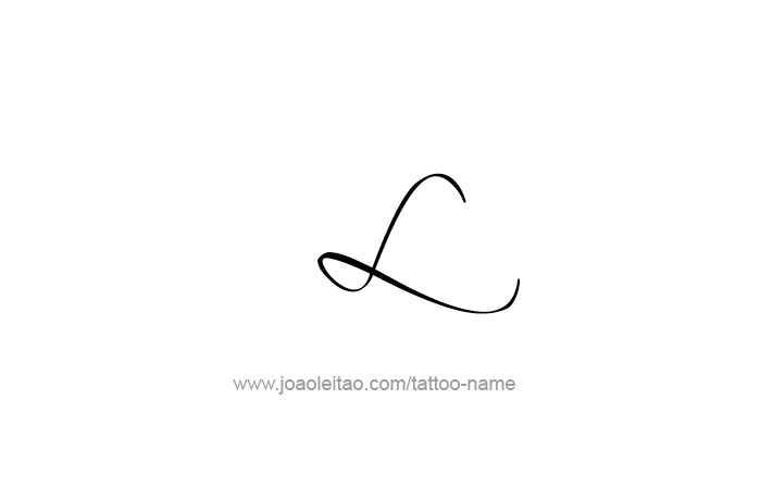 Tattoo Design Roman Numeral L (50)