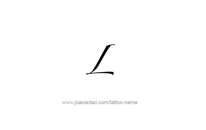 Tattoo Design Roman Numeral L (50)