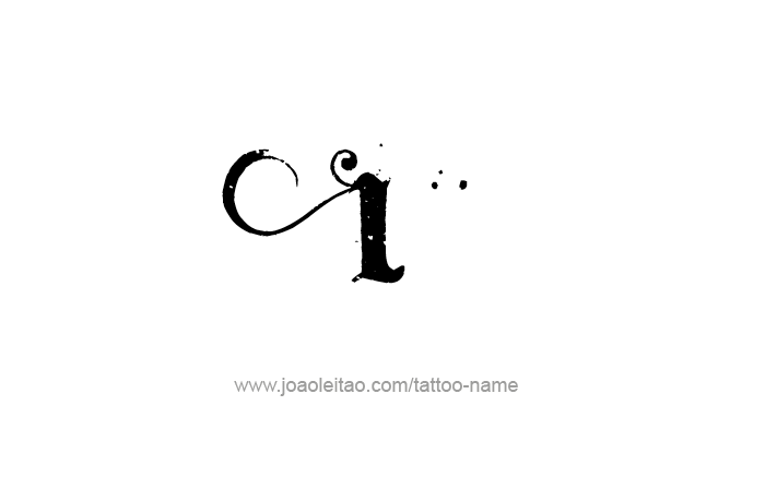 Tattoo Design Roman Numeral L (50)