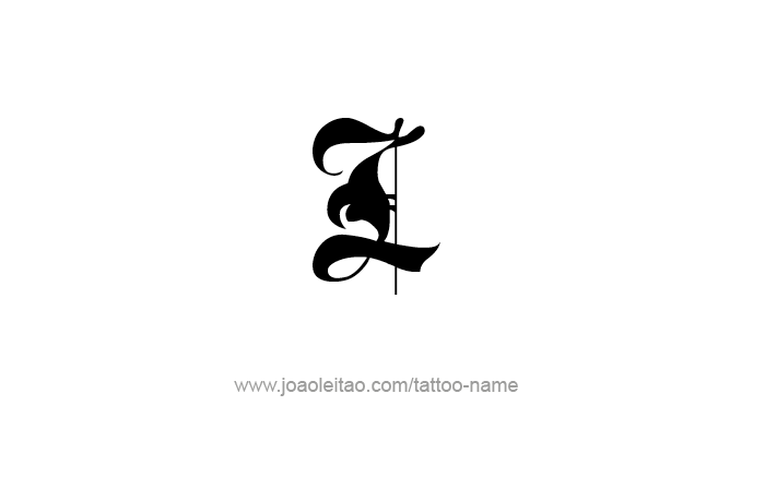 Tattoo Design Roman Numeral L (50)