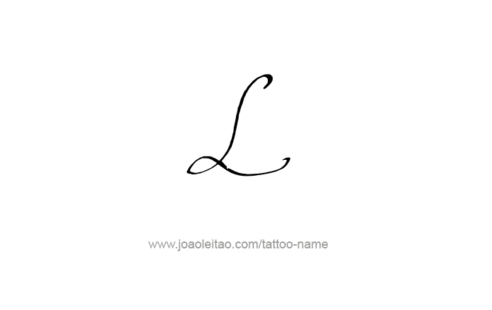 Tattoo Design Roman Numeral L (50)